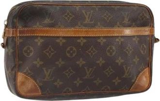 Louis Vuitton Pre-owned Clutches, female, Brown, Size: ONE SIZE Pre-owned Canvas Clutch