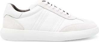 Brioni panelled suede-leather sneakers - men - Rubber/Calf Leather/Calf Leather - 7.5 - White