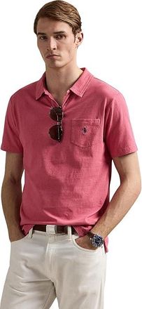 Polo Ralph Lauren Standard Fit Cotton-linen Polo Shirt Mens Clothing Adirondack Berry : 2XL, Cotton/Linen