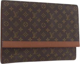 Louis Vuitton Pre-owned Clutches, female, Brown, Size: ONE SIZE Pre-owned Monogram Clutch Bag