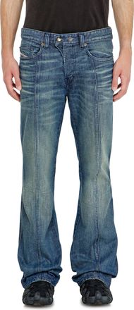 Diesel Bootcut Jeans Regular Waist 1998 D-Buck, Medium blue, Button fly