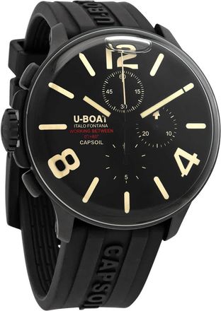U-Boat Capsoil Chronograph Quartz Black Dial Mens Watch 8109/C