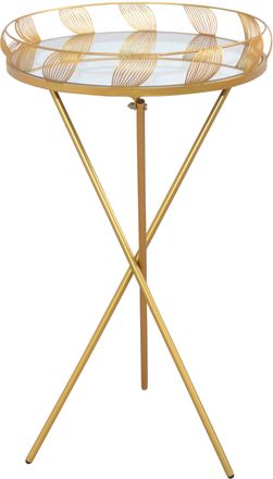 Hofmann Living and More Beistelltisch Sicherheits-Spiegelgalsplatte