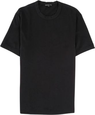 James Perse Heavy Luxe Jersey Crew - Heren - T-shirts - Zwart - M - Katoen - Tops