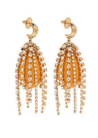 Chloé The Chloé Glow Embellished Drop Earrings - Yellow - One Size