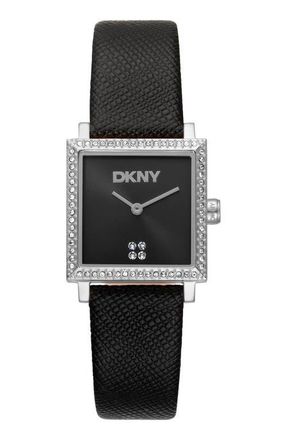 DKNY Milanese Square Watch, 24mm x 31mm in Black at Nordstrom