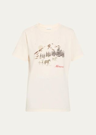 Isabel Marant Zewel Graphic Crewneck T-Shirt