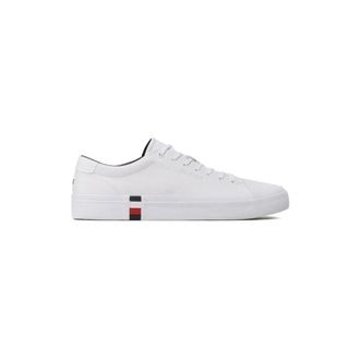Tommy Hilfiger Schoenen, Heren, Wit, 44 EU, Leer, Elevated Vulc Sneaker