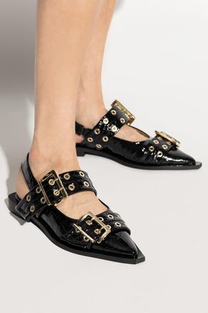 Ganni Buckle Boots, Womens, Black