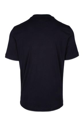 Brunello Cucinelli Cotton Crew-Neck T-Shirt - Navy