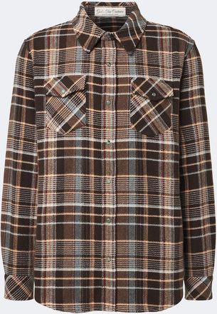 God's True Cashmere Camisa Wilderness de cachemir a cuadros