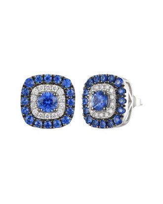 Le Vian Tranquility Platinum 1.97 Ct. Tw. Diamond & Sapphire Stud Earrings