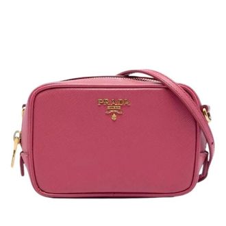 Prada Pre-owned Leather prada-bags - Dames - Pre-owned - Roze - Maat: ONE Size Leer