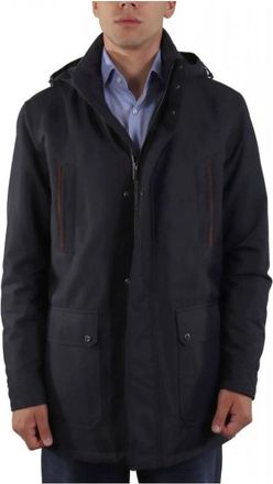 Paul & Shark Heren, Jassen, Blauw, Maat: XL Leer