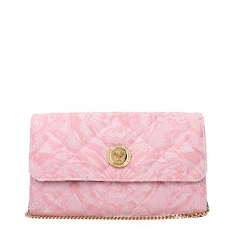 Versace Roze Stoffen Clutch Bag