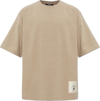 Jacquemus Katoenen T-shirt Torneo - Heren - T-shirts - Beige - XS - Katoen - Tops