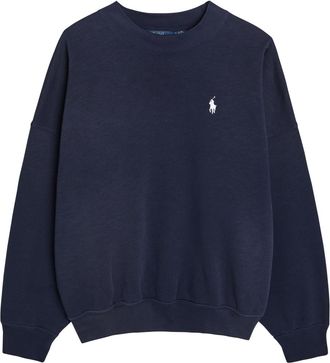 Polo Ralph Lauren Logo Cotton-blend Sweatshirt - Navy - S (UK8-10 / S)
