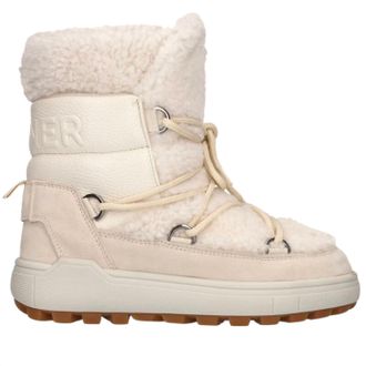 Bogner Womens Chamonix Snow Boots With Spikes In Beige