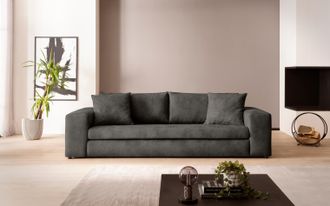 HOME AFFAIRE 3-Sitzer »SLEETLAND XXL in Samtvelours oder Vintage-Leder-Optik« besonders gross und bequem