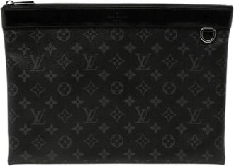 Louis Vuitton Pre-owned Discovery Pochette PM - Dames - Vintage Clutch - Zwart - ONE Size - Leer - Vintage