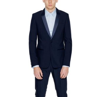 Antony Morato Blazers, male, Blue, 3XL, Blue Polyester Blazer