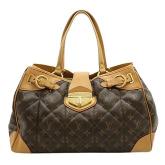 Louis Vuitton Pre-owned Vintage Canvas Handtas - Dames - Pre-owned - Bruin - Maat: ONE Size