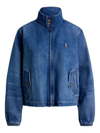 Polo Ralph Lauren Giacca denim con ricamo Pony - Blu
