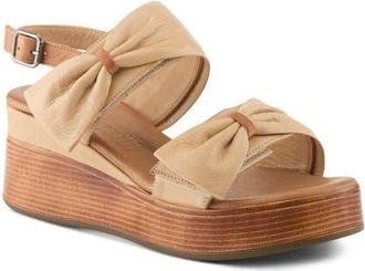 Spring Step Kacper Platform Sandal in Beige Multi at Nordstrom, Size 10.5-11Us