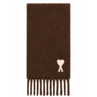Ami De Coeur Sjaal - Heren - Accessoires - Bruin - Maat: ONE Size Wol