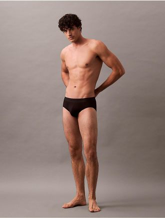 Calvin Klein Mens Ultra Soft Modal Hip Brief - Black - XL