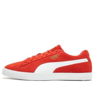 Puma Fusion Suede For All Time LE Golf Shoes Red White 379823-01