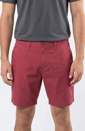 Burnside Stretch Twill Shorts in Sedona Red at Nordstrom Rack, Size 32
