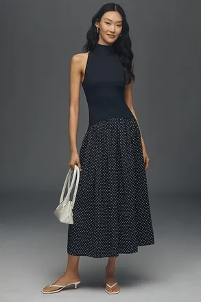 Anthropologie Maeve Mariana Drop-Waist Maxi Dress