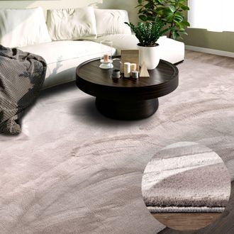 Villeroy & Boch Teppich »Leon« rechteckig 15 mm Höhe Langflor, Shaggy, uni, flauschig weich, glänzend, Kaninchenfell Haptik