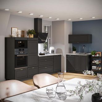 Vicco Cucina Fame-line, Oro-antracite Rustico/antracite, 380 Cm, Pl Antracite, Vicco
