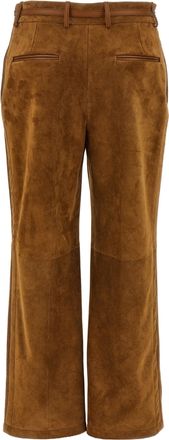Gucci Womens Brown Calfskin Pants