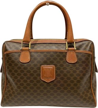 Celine Brown Pvc Boston Bag (Pre-Owned)