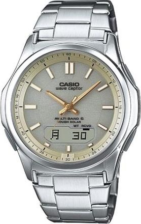 Casio Wave Ceptor Series 50m Waterproof Solar Power Movement Silver Stainless Steel Strap WVA-M630D-9AJF