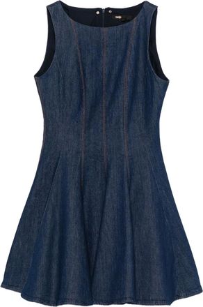 Maje Abito corto denim smanicato - Blu