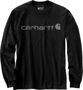 Carhartt Work in Progress Core Logo L/S Longsleeve f&uuml;r Herren | schwarz