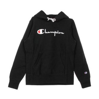 Champion Zwarte Hoodie voor vrouwen - Dames - Hoodies - Zwart - S - Hoodies & sweatvesten