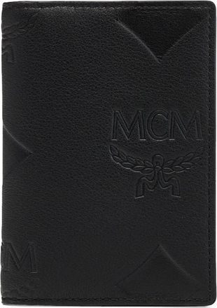MCM Aren Bifold Card Wallet in Maxi Monogram Leather in Black at Nordstrom