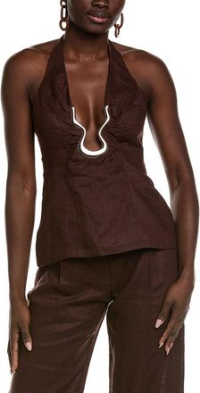 Bardot Cavarly Ramie Halter Top