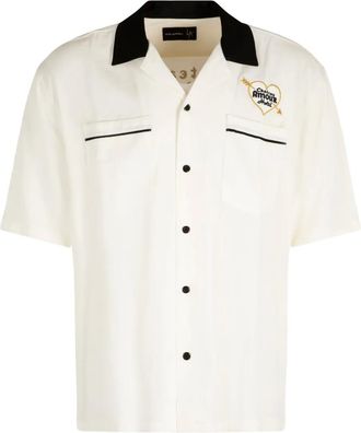 Local Authority Camicia in cotone con stampa grafica - Toni neutri