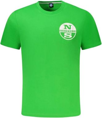 North Sails Cotton T-Shirt - Heren - T-shirts - Groen - S - Katoen - Tops