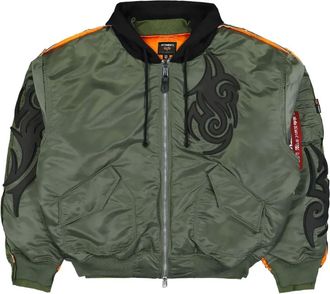 VETEMENTS Bomber con stampa - Verde