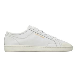 Saint Laurent Schoenen, Heren, Wit, 41 EU, Leer, Gym Sneaker