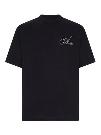 Amiri Crystal Logo Cotton T-Shirt