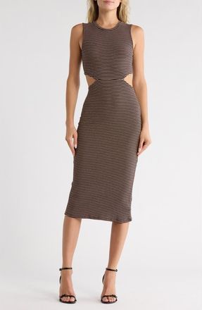 Amuse Society Sunshine Eyes Cutout Maxi Dress in Black at Nordstrom Rack, Size Medium