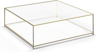 AM.PM Vierkante salontafel in gehard glas, Sybil